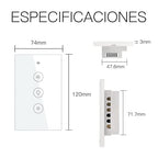 MoesGo WiFi RF Smart Light Dimmer Switch 2/3 Way Muilti-Control Association Smart Life/Tuya APP Relay Status Backlight Switch Off RF Remote Control,Compatible with Alexa Google Voice Assistants White