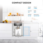 CAMPLUX Electric Small Hot Water Heater, 1.3 Gallon Point of Use Hot Water Heaters 120V 1440W, Under Sink, Wall or Floor Mounted, Easy to Install