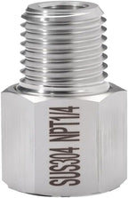 2 pieces Npt1/4 Female to Npt1/4 Male Reducer,1/4Water pipe Adapter, Fabricate of 304 Stainless Steel