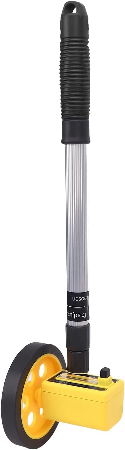 Aramox Portable Metric Measuring Wheel with a Light Hiking Wheel for Industrial Tasks, Aluminum Alloy