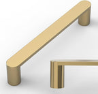 Amerdeco 10 Pack ZH0005BRG Champagne Bronze 3.75 Inch(96mm) Hole Centers Kitchen Cabinet Pulls Hardware Modern Kitchen Handles for Cabinets Cupboard Handles Drawer Pulls