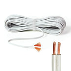 18/2 SPT-1W Bulk Lamp Cord 300-Volt 18-Gauge 50-feet Spool White UL Listed