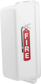 PRO&Family Fire Extinguisher Cabinet (5, White with Clear Pull-Cover, 10 lb)