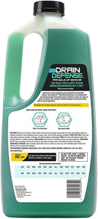 Zep Drain Defense Pipe Build-Up Remover - 64 Ounces - ZLDC648 - Professional Strength Liquid Pipe Build Up Remover,GREEN