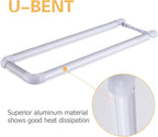 20-Pack T8 U Bend LED Tube Light 2FT 24W (60W Equivalent) U Shaped Bulb 6000K Daylight White 2640lm for Fluorescent Replacement, Dual-End Powered