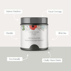 Country Chic All-in-One Chalk Paint for Furniture, Cabinets, Home Decor, Eco-Friendly, Matte Finish, Built-In Primer & Top Coat for Wood, Metal - Rocky Mountain (Charcoal Grey) - Quart 32 oz (950 ml)