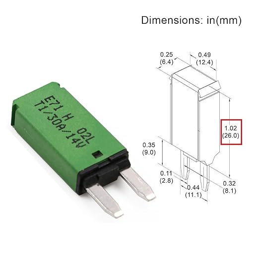 E71 Auto-Resettable Blade Fuse - Low Profile ATM Mini 5A, UL Certified (3-Pack)