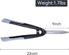 Garden Hedge Shears for Trimming and Shaping Shrubs with SK5 High Carbon Steel Non-Stick Blades, Shock-Absorbing Bumpers & Lightweight Handles