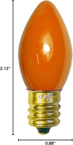 Brite Star 4Ct C7 Replacement Bulbs, Orange