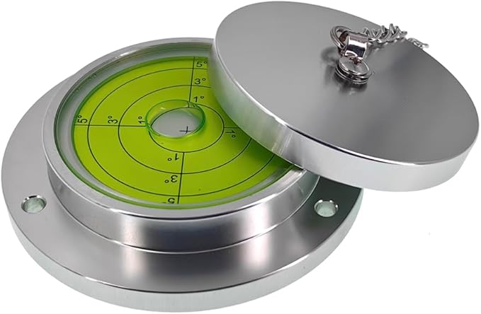 Metal Horizontal Bubble Cow Eye Level Universal Horizontal Bubble Flange Water Bubble Level Horizontal Bubble Small Household (100 * 20mm)