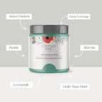 Country Chic All-in-One Chalk Paint for Furniture, Cabinets, Home Decor, Eco-Friendly, Matte Finish, Built-In Primer & Top Coat for Wood, Metal - Bliss (Teal) - 4 oz (118 ml)
