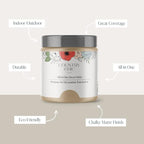 Country Chic All-in-One Chalk Paint for Furniture, Cabinets, Home Decor, Eco-Friendly, Matte Finish, Built-In Primer & Top Coat for Wood, Metal - Road Trip (Tan) - 4 oz (118 ml)