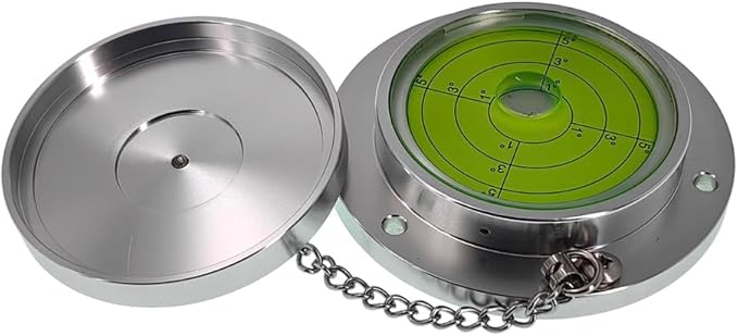 Metal Horizontal Bubble Cow Eye Level Universal Horizontal Bubble Flange Water Bubble Level Horizontal Bubble Small Household (100 * 20mm)