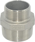 2" x 1-1/2" Male Threaded Reducing Nipple Fitting/Adapter,Stainless Steel SS304 NPT Pipe Hex Reducer