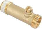 3/4" MIP x MHT Brass Water Heater Drain Valve, Threaded Connection Drain Valve