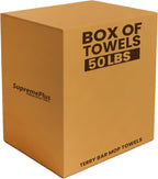 White Terry Bar Mop Towels 4800 Pcs (Approx) - 100% Cotton Ultra-Absorbent Cleaning Rags, Perfect Washable Kitchen Rags for Bars, Restaurants & Home (600 lbs Pallet - 12x50 lbs. Box)