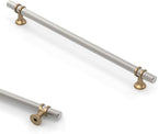 Asidrama 10 Pack 11.3 Inch(288mm) Brushed Satin Nickel and Champagne Bronze Kitchen Cabinet Handles, Cabinet Pulls Kitchen Cabinet Hardware Cupboard Handles Drawer Pulls