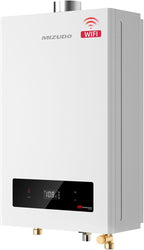 MIZUDO Tankless Water Heater Propane, Indoor or Outdoor Convertible Installation, Max 5.1 GPM 120,000 BTU, WiFi&APP Control CSA Certified for Large Families Whole House, GEN 3
