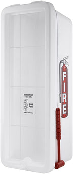 PRO&Family Fire Extinguisher Cabinet (15, White with Hammer Attachment, 10 lb)