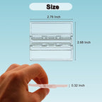 Sliding Door Lock for Child Safety 2 Pack, Sliding Patio Door Lock for Child Proof, Glass Window Door Stopper for Childproof, Childproof Window Lock for Toddler Kids and Baby Proofing（Clear）