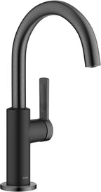 Kraus Oletto Single Handle Kitchen Bar Faucet in Matte Black/Spot Free Black Stainless Steel, Kitchen Sink Faucets, KPF-2822MBSFSB