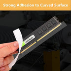 10mmx25M Clear Thin Double Sided Tape Strong Adhesive Two Sided Mounting Tape for LED Strips, Tablets Screen, Woodworking, Clothes, Arts Crafts, Heat Resistant, Residue Free