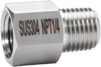 2 pieces Npt1/4 Female to Npt1/4 Male Reducer,1/4Water pipe Adapter, Fabricate of 304 Stainless Steel