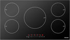 GASLAND 36 Inch Induction Cooktop 5 Burners, 7400W Built-in Induction Stovetop with Booster and Timer, 220-240V Electric Hob, 9 Power Levels, Senor Touch Control, Child Safety Lock, Hard Wire