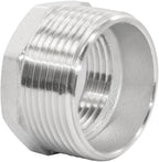 Joywayus Stainless Steel Hex Head Bushing Reducer Pipe Fitting 1-1/4 NPT Male × 1 NPT Female (Pack of 2)