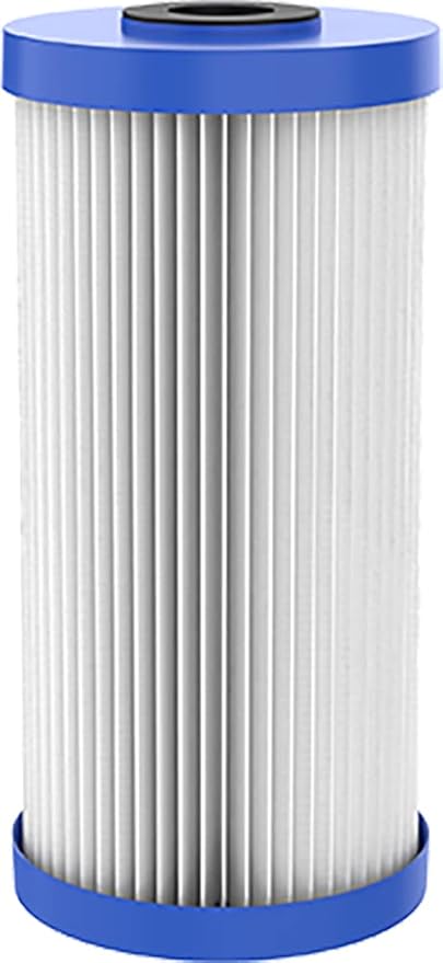 Pentair OMNIFilter RS6 Sediment Water Filter, 10-Inch, Whole House Heavy Duty Big Blue Pleated Replacement Cartridge, 10" x 4.5"