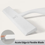 Shower Squeegee for Glass Doors & Microfiber Scrubber Kit 11Inch Window Washing Tools with Non-Slip Handle and Adhesive Hook