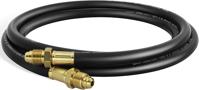 RX WELD Inert Gas Welding Hose - Argon Flow Hose (6.56FT, Black)