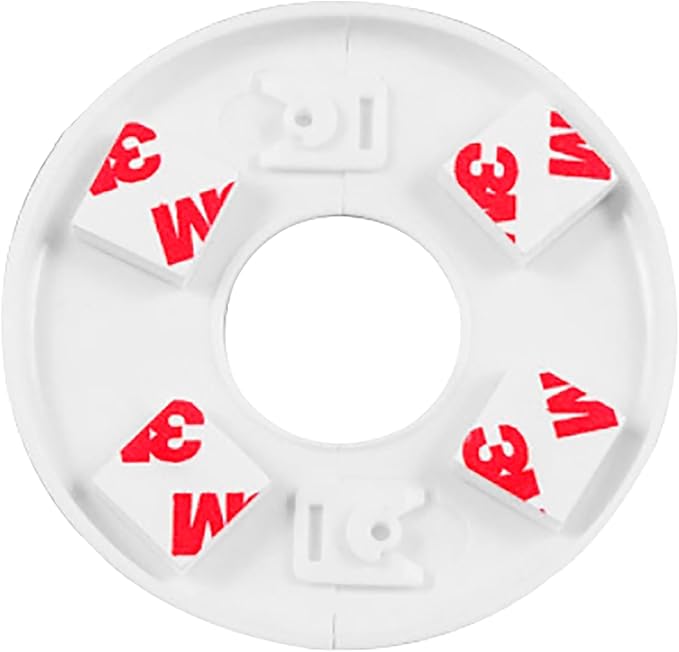 2 Pack Wall Split Flange ABS Round Escutcheon Plate for 2.0"/ 51mm Diameter Pipe Faucet Decoration Accessories (White)