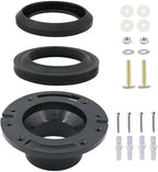Toilet Wax Ring Replacement Kit，Premium Toilet Seal and Gasket Replacement，Toilet Flange Repair Kit Include Hardware Nuts, Washer, Bolts and Bolt Caps