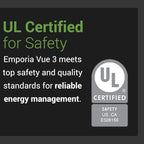 Emporia Vue 3 Home Energy Monitor - Smart Home Automation Module and Real Time Electricity Usage Monitor, Power Consumption Meter, Solar and Net Metering for UL Certified Safe Energy Monitoring