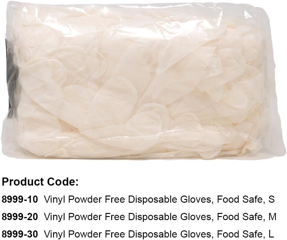 TRONEX 1200 Pack Food Safe Vinyl Gloves and Eco Pack Disposable Gloves Dispensing Box Refillable