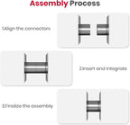 GASLAND 3.15" OD Stainless Steel Direct Vent Wall Thimble for Gas Tankless Water Heaters, Retractable Length from 4.7" to 7.0"
