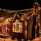 C7 Christmas Replacement Bulbs, 25 Pack Clear Multicolor Light Bulbs for E12 Candelabra Base Outdoor/Indoor String Lights, 5 Watt