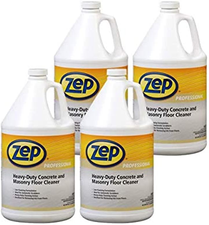 Zep Professional Heavy-Duty Concrete and Masonry Floor Cleaner - R03324-1 Gallon (Case of 4) 1041549 - Instudrial Strength