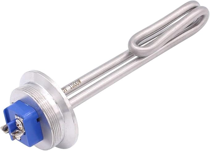 DERNORD 2 Inch (OD64) Tri-clamp 120V 1500W Foldback Heating Element Electric Water Heater with Low Watt Density