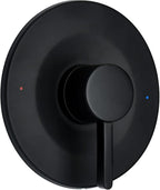 Matte Black Shower Trim Kit Compatible with Moen Posi-Temp Valve, Bathroom shower Lever Single-Handle faucet (Valve Not Included)