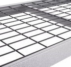 Heavy Duty Member Mark 4-Shelf Industrial Storage Rack, 77" W x 24" D x 72" H (Granite, 1 Pack)