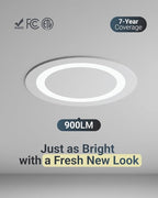 Sunco 12 Pack 6 Inch LED Slim Ultra Thin Canless Lights, Ceiling Recessed Lighting with Metal Junction Box, 900 LM, Selectable CCT 2700K/3000K/4000K/5000K/6000K, 14W, Dimmable ETL