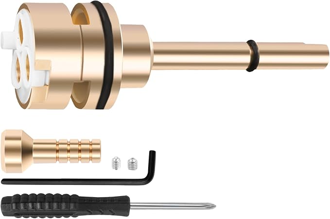 RP51918 3 Setting Diverter Cartridge-3-Setting Diverter Compatible With RP51918 Replacement Part Set,3 Way Shower Diverter Valve,2 Individual Positions, 1 Shared Position, Brass Construction.