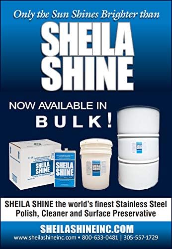 Sheila Shine Bulk Stainless Steel Polish & Cleaner | Protects Appliances from Fingerprints and Grease Marks | Residue & Streak Free | for Commercial Contractors | 55 Gal Drum