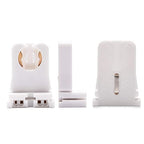 Non-shunted Turn Type T8 Lamp Holder JACKYLED UL Socket Tombstone (12 Packs)