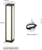 Landscape Path Light, 32" Modern Outdoor LED Luxury Bollard Lighting with IP54 Waterproof for Lawn Courtyard Driveway Pathway Decoration