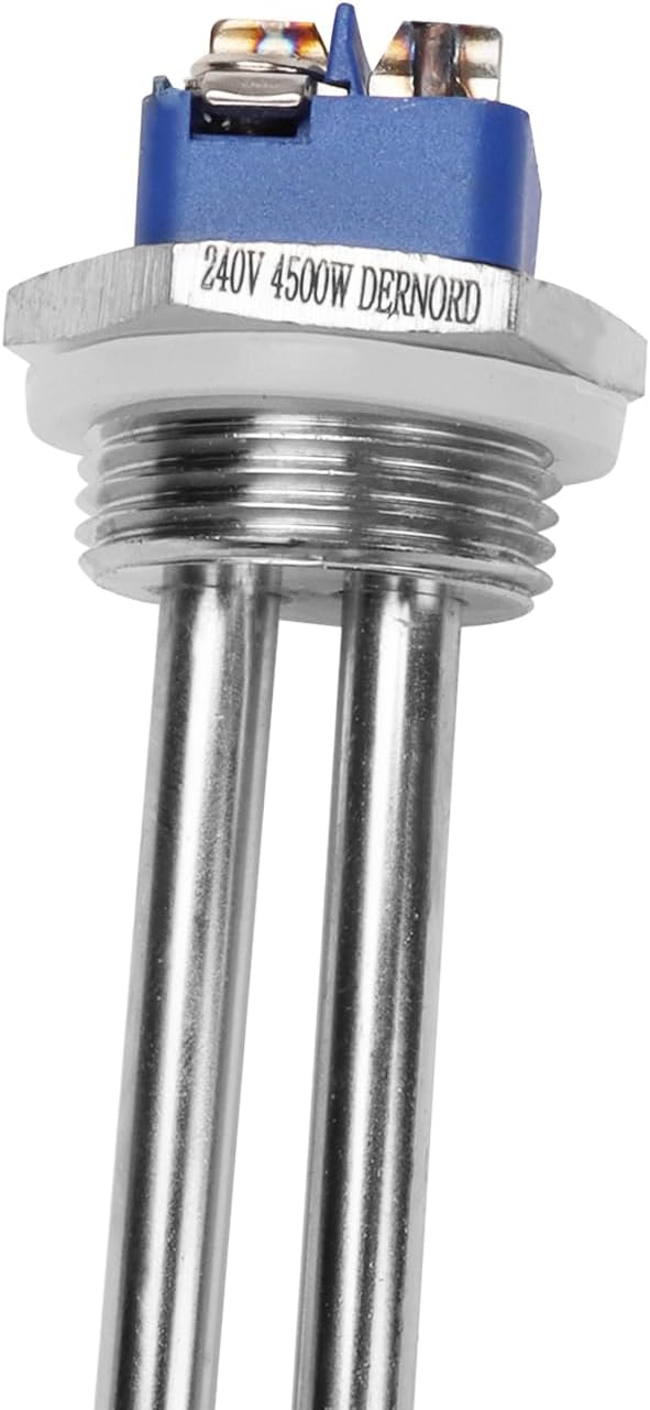 DERNORD 240V 4500W Water Heater Element Screw-in Heating Element High Watt Density （Pack of 2）