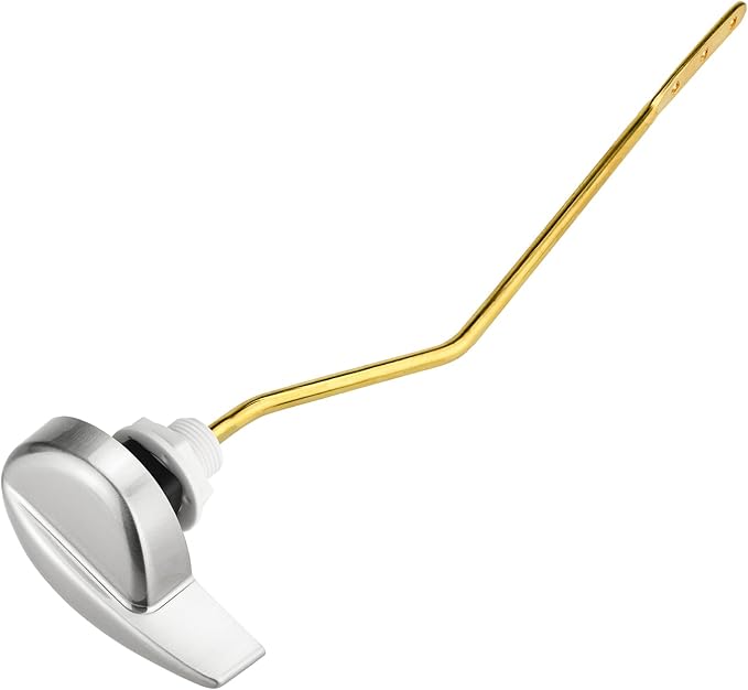 Compatible with TOTO Toilet Handle Replacement Parts Kit, Universal THU068#CP Trip Lvr for St743S Side Mount Toilet Flush Tank Lever Handle for TOTO Kohler Toilet Tank, 1-Pack Brushed Silver