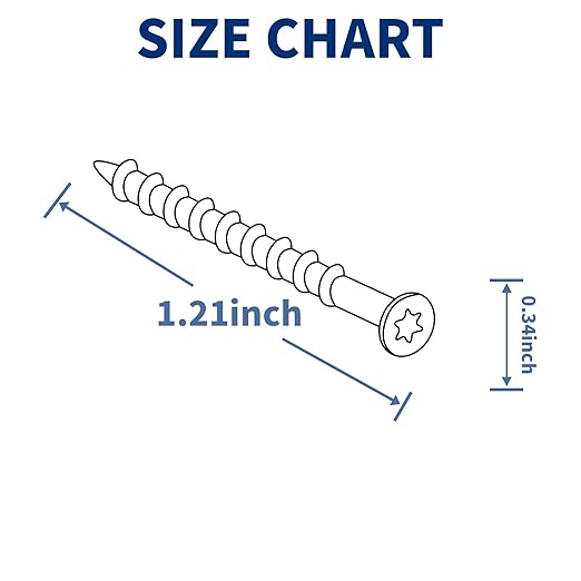 Deck Screws 1-1/4 Inch, 1000 Pcs Wood Screws#8 x 1-1/4", Rust Resistant, Epoxy Coated Exterior Wood Screw, Torx/Star Drive Head Outdoor Screws, Includes 2 Pcs T25 Star Bits, Brown